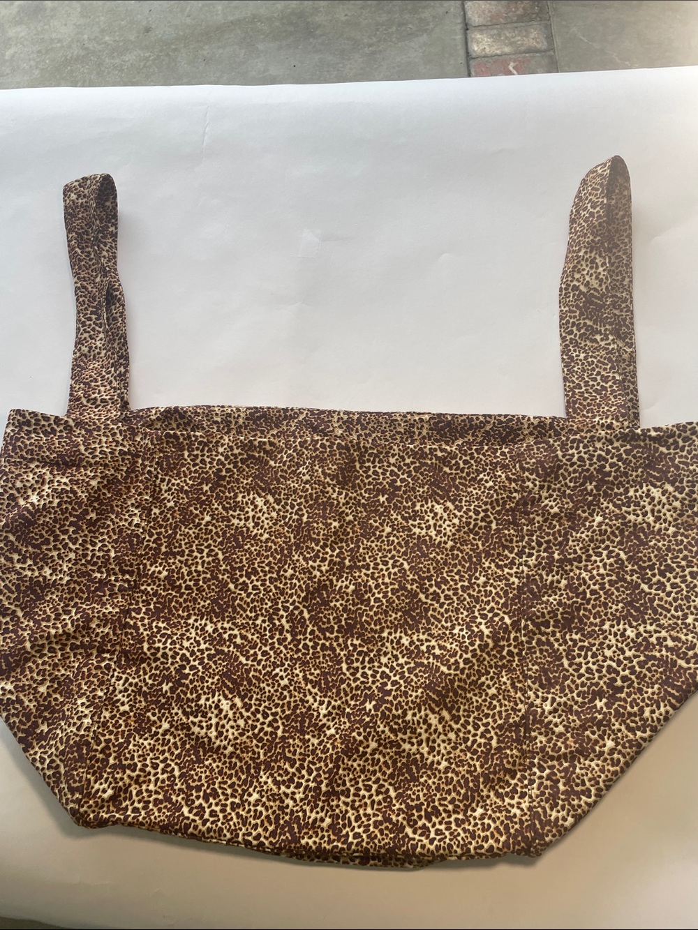 Faithfull the Brand Leopard-Print Tote in Brown and Cream
